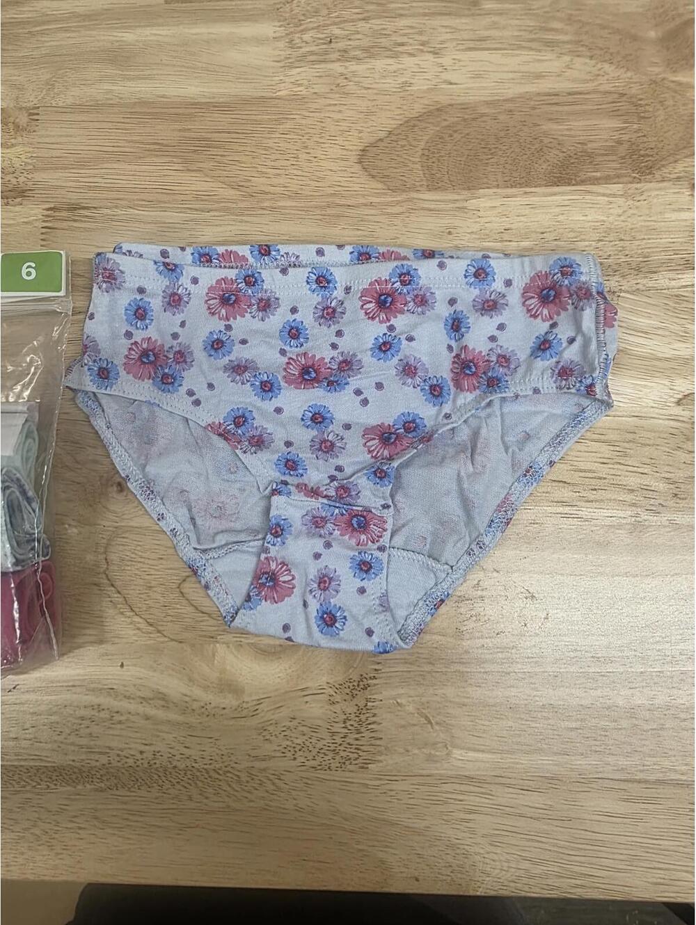 HANES LITTLE GIRLS ULTIMATE HIPSTER UNDERWEAR 8‑PACK PINK/BLUE SIZE 6